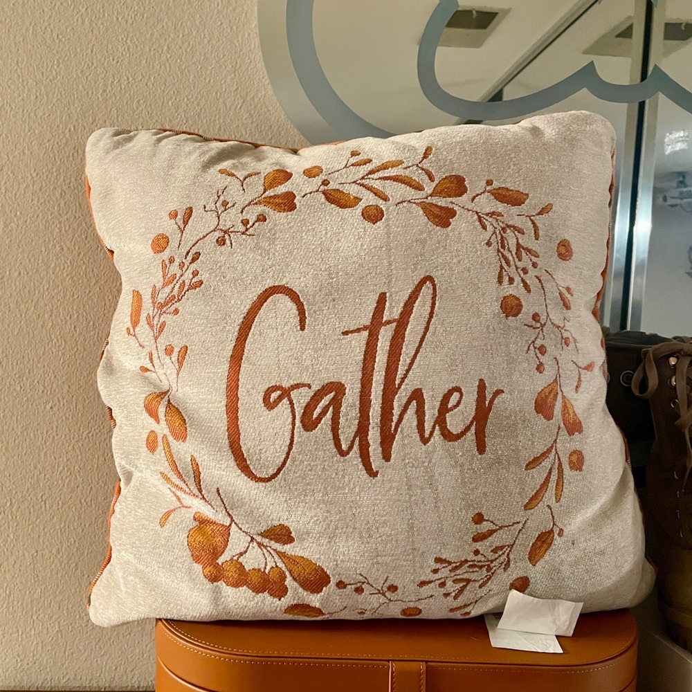 Brentwood Farms Thanksgiving Gather Decorative Pillow